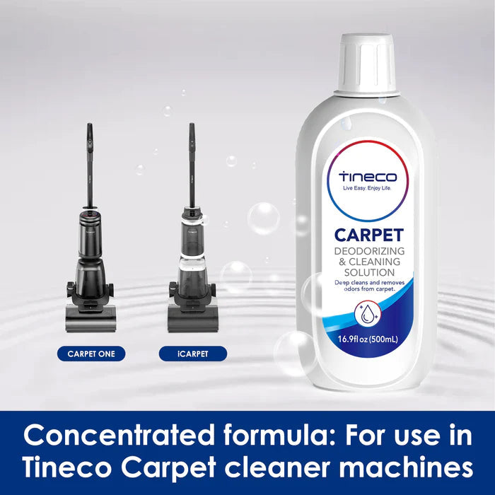 TINECO CARPET ONE SERIES DEODORIZING & CLEANING SOLUTION: 16.9 FL OZ (500ML) / 33.8 FL OZ (1L) TINECO CARPET ONE SERIES DEODORIZING & CLEANING SOLUTION: 16.9 FL OZ (500ML) / 33.8 FL OZ (1L)